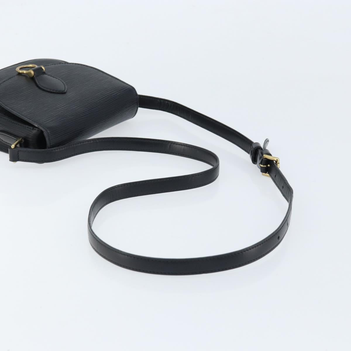 LOUIS VUITTON Epi Saint Cloud PM Shoulder Bag Black M52212 LV Auth 172391A