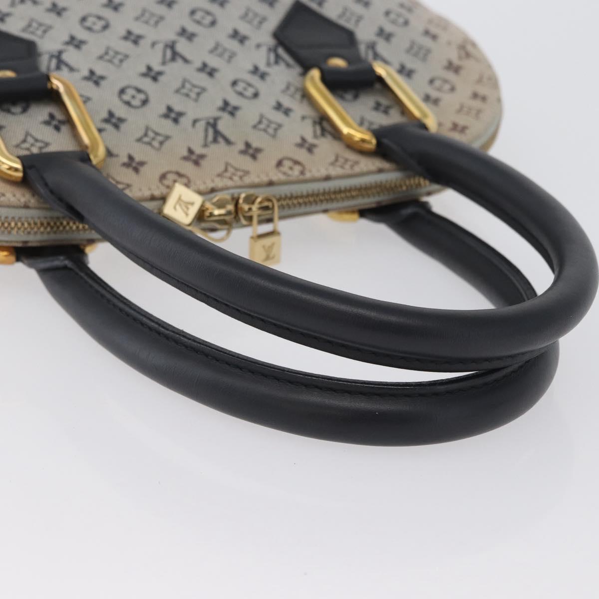 LOUIS VUITTON Monogram Mini Alma Haut Hand Bag Blue M92202 LV Auth 172401A