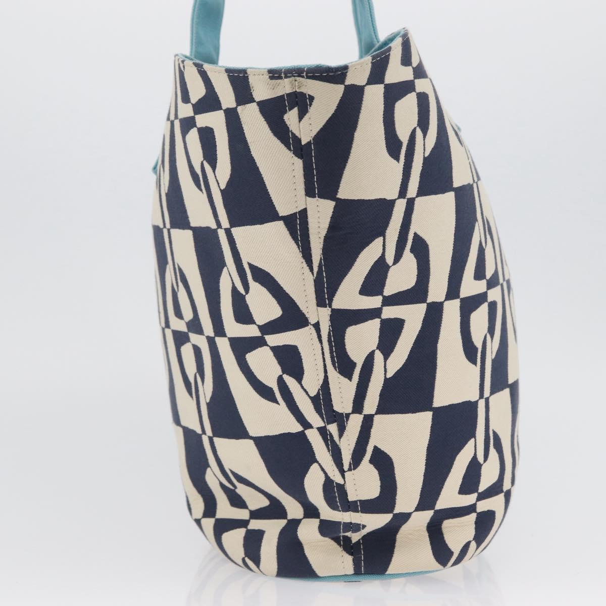 HERMES Panier Plage PM Tote Bag Canvas Navy Auth 172409