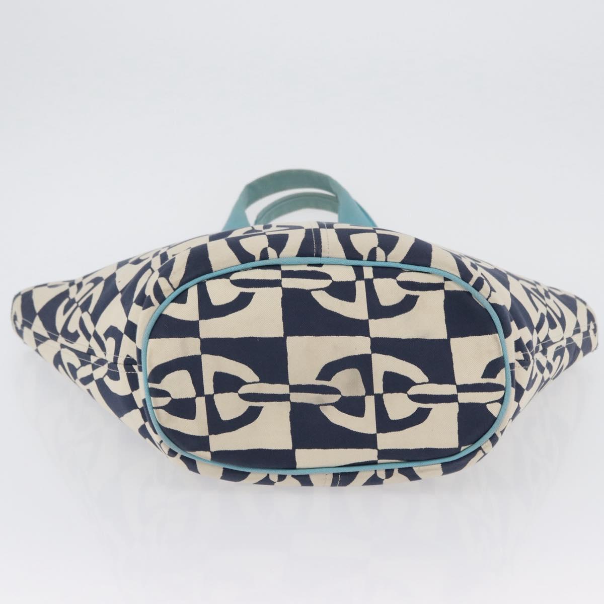 HERMES Panier Plage PM Tote Bag Canvas Navy Auth 172409