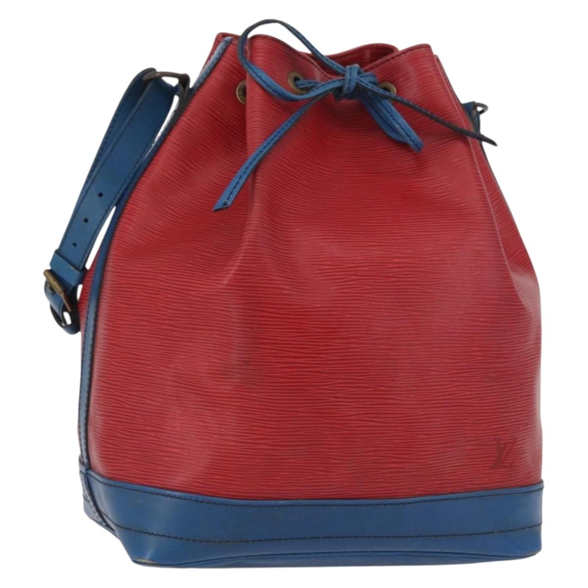 LOUIS VUITTON Epi Noe Shoulder Bag Bicolor Red Blue M44084 LV Auth 172411