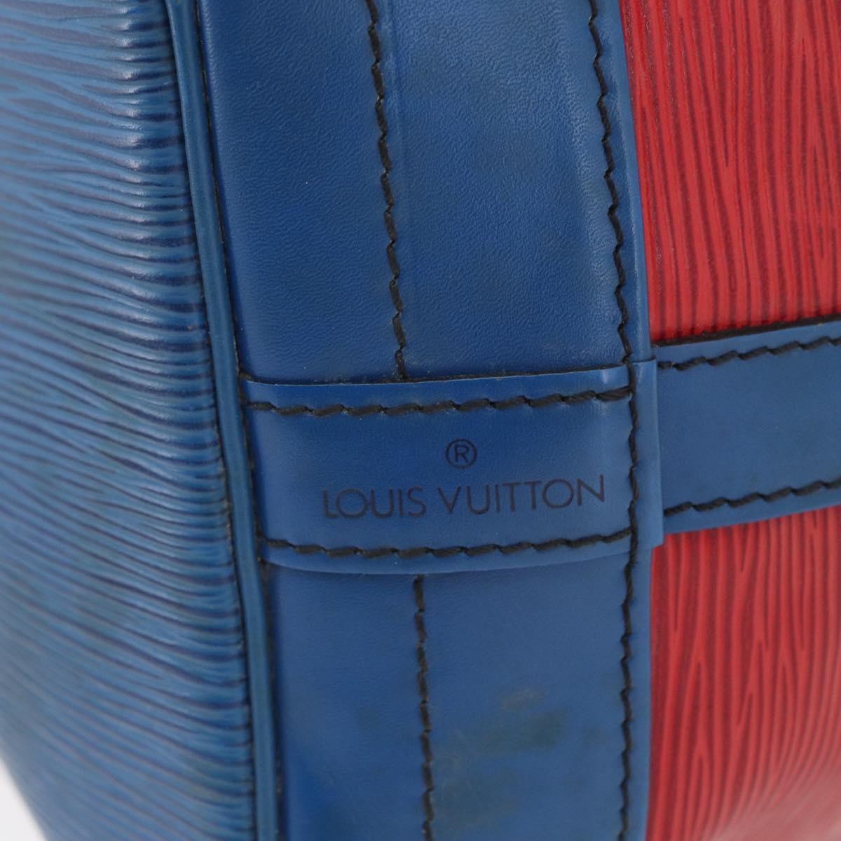 LOUIS VUITTON Epi Noe Shoulder Bag Bicolor Red Blue M44084 LV Auth 172411
