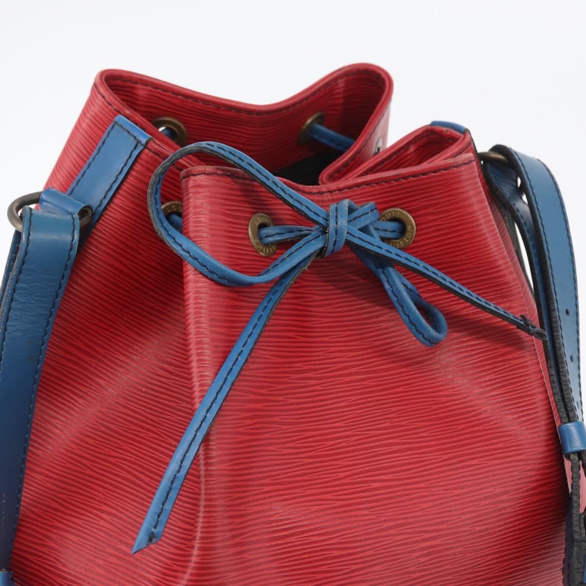 LOUIS VUITTON Epi Noe Shoulder Bag Bicolor Red Blue M44084 LV Auth 172411