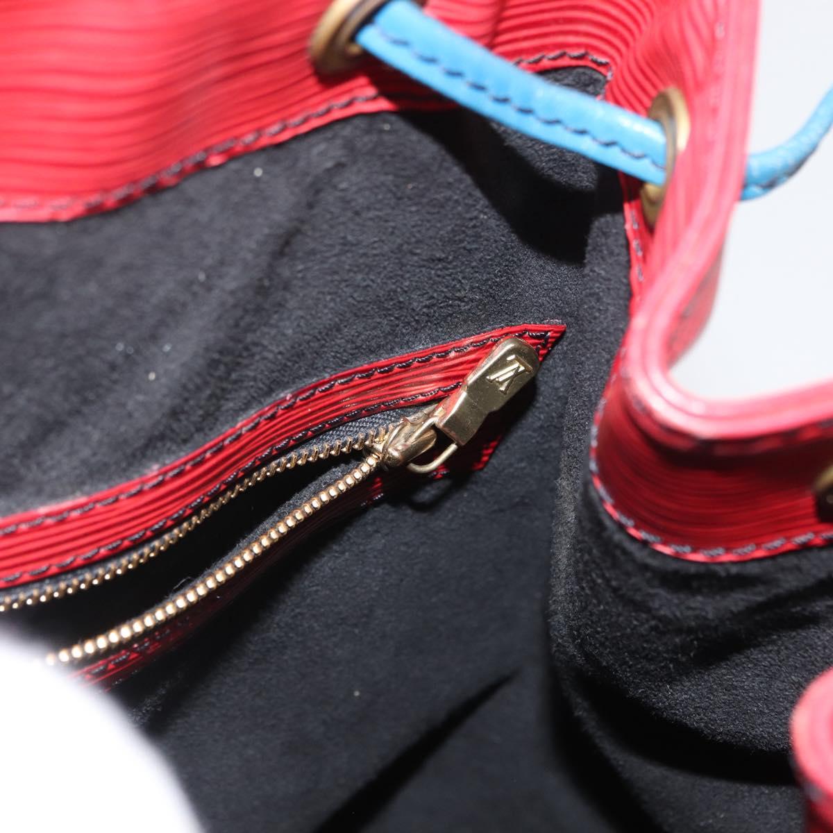 LOUIS VUITTON Epi Noe Shoulder Bag Bicolor Red Blue M44084 LV Auth 172411