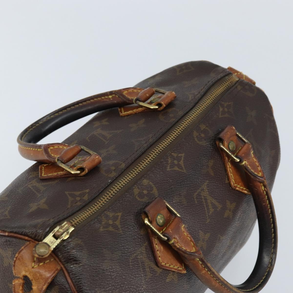 LOUIS VUITTON Monogram Speedy 30 Hand Bag M41526 LV Auth 172416