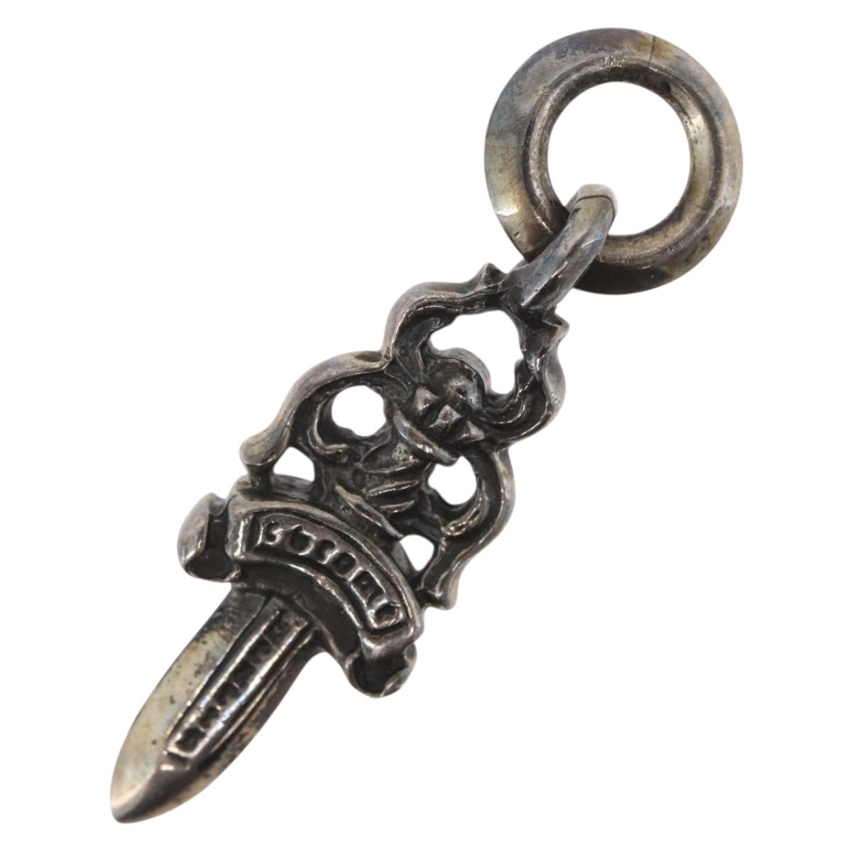Chrome Hearts Dagger Charm Pendant Top Ag925 Silver Auth 172417SAV
