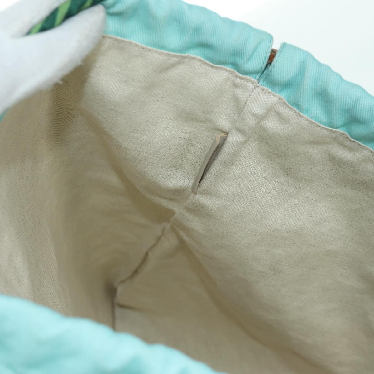 LOEWE Drawstring Ken Price Collaboration Pouch Canvas Light Blue Auth 172426V