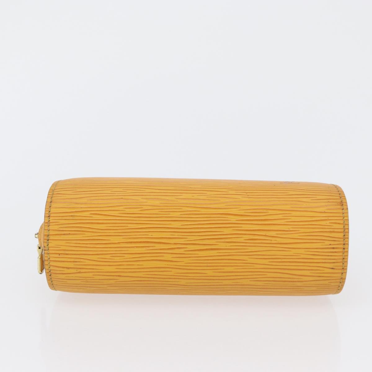 LOUIS VUITTON Epi Dauphine PM Pouch Yellow M48449 LV Auth 172428