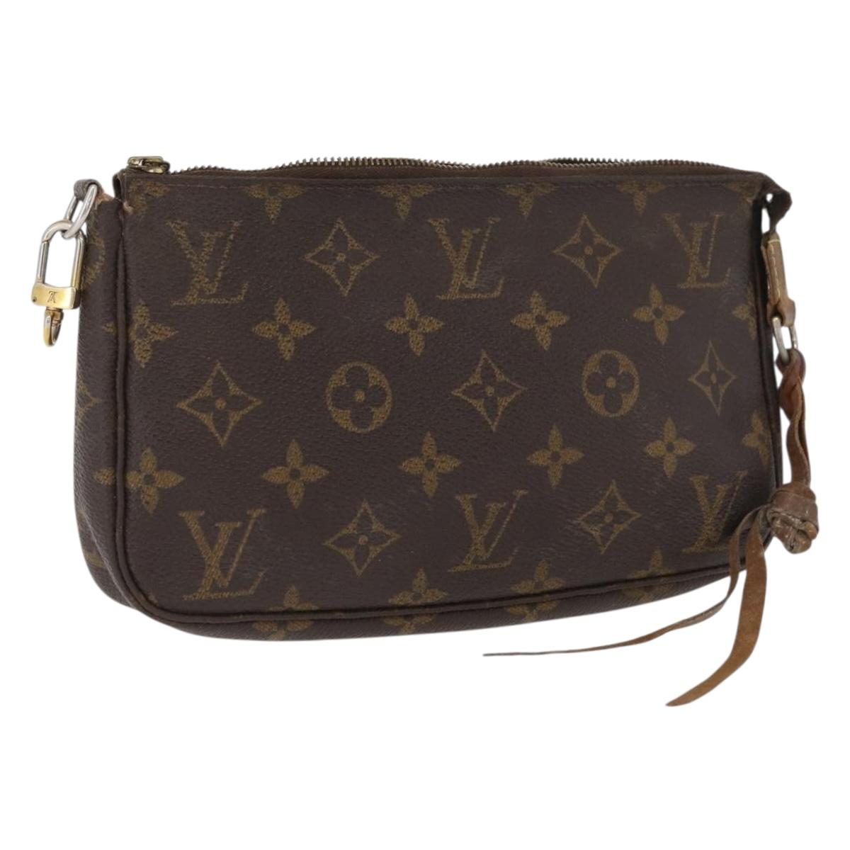 LOUIS VUITTON Monogram Pochette Accessoires Pouch M51980 LV Auth 172431