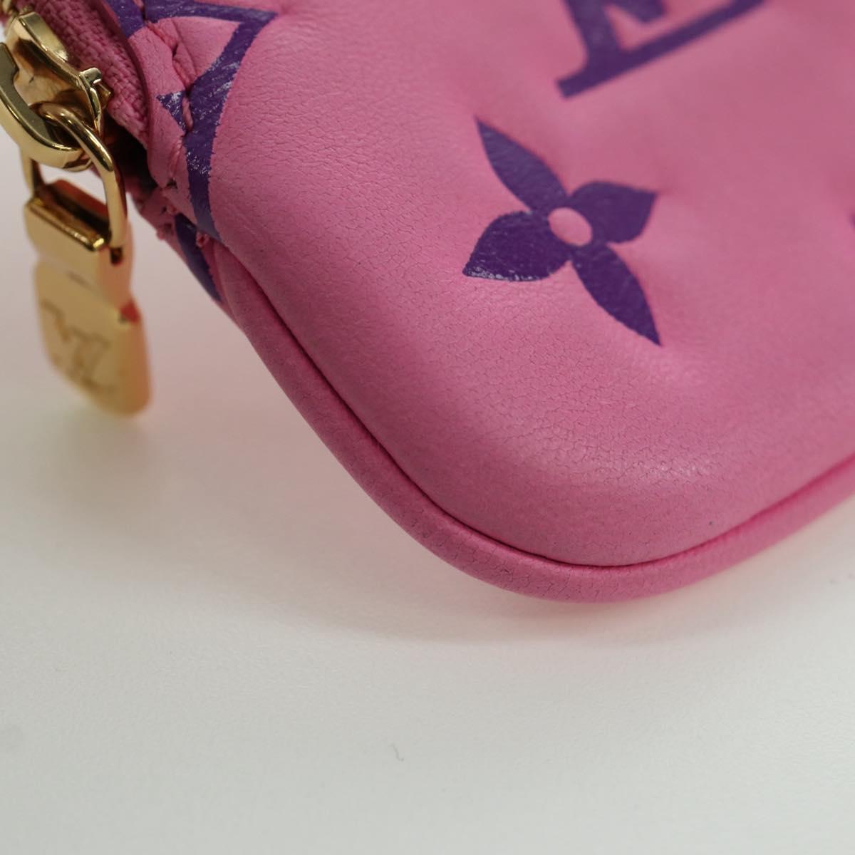 LOUIS VUITTON Monogram Lanyard Milty Pochette Coin Purse MP3072 LV Auth 172443M
