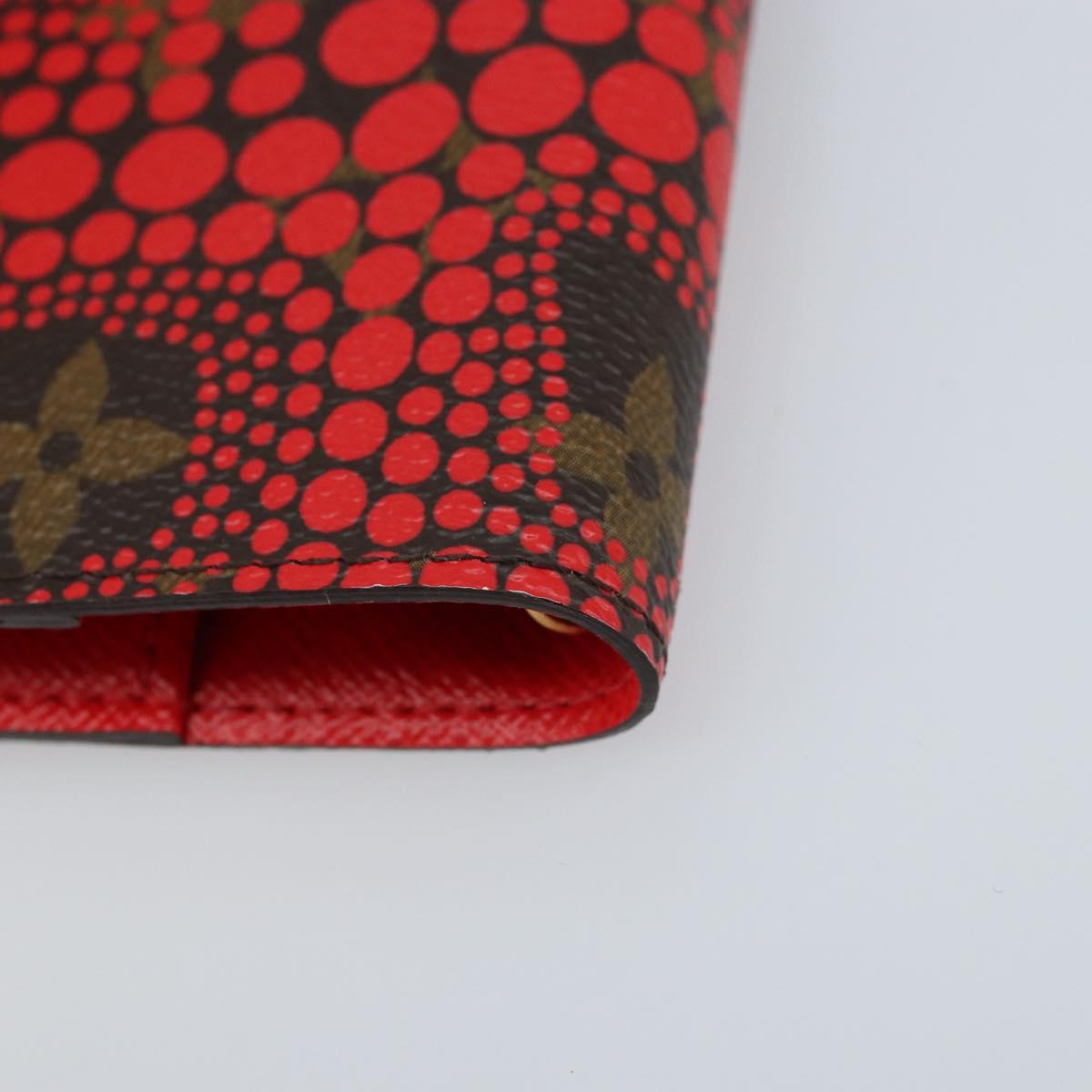 LOUIS VUITTON Yayoi Kusama Agenda PM Day Planner Cover Red R21132 Auth 172444SAV