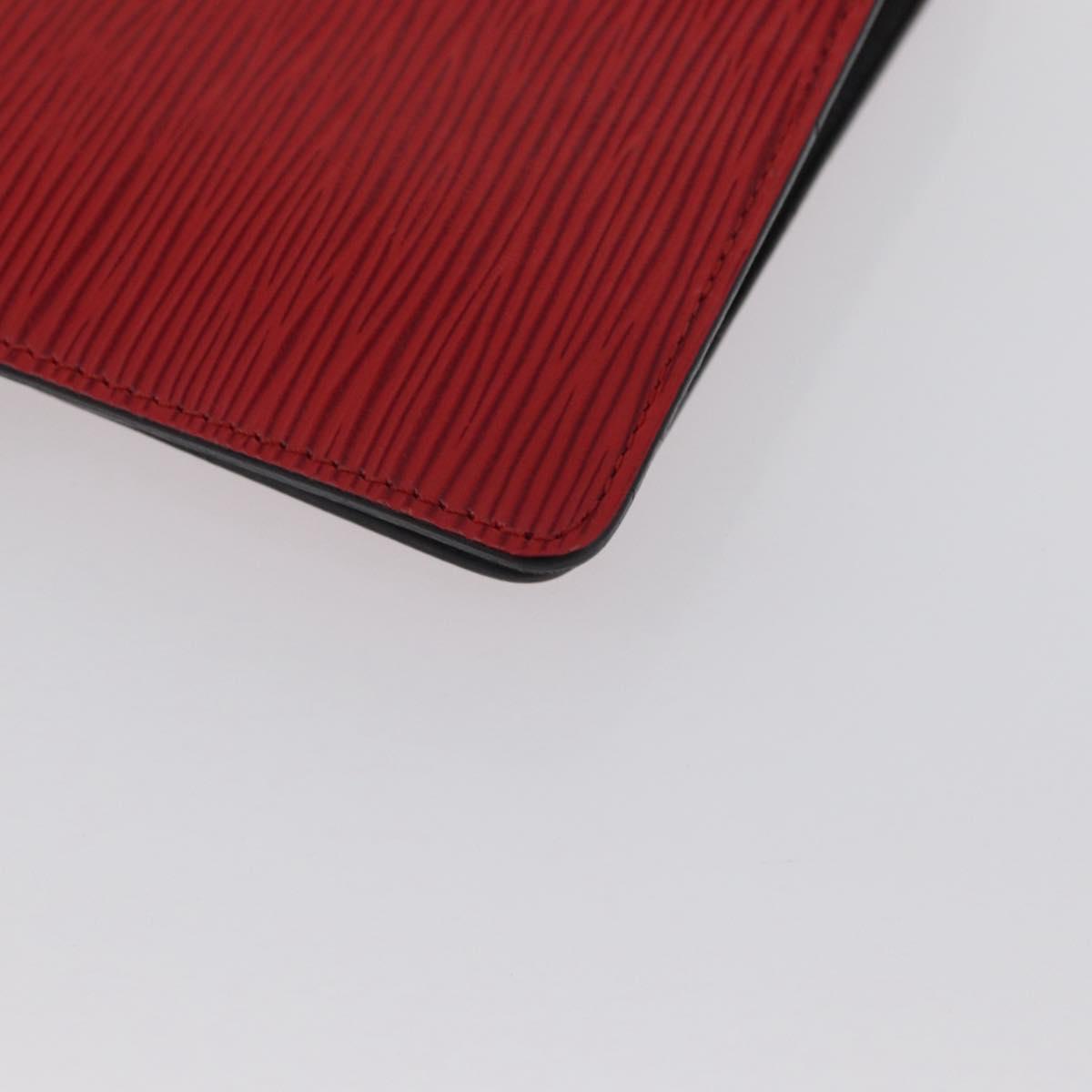LOUIS VUITTON Epi Agenda MM Day Planner Cover Red R20047 LV Auth 172451
