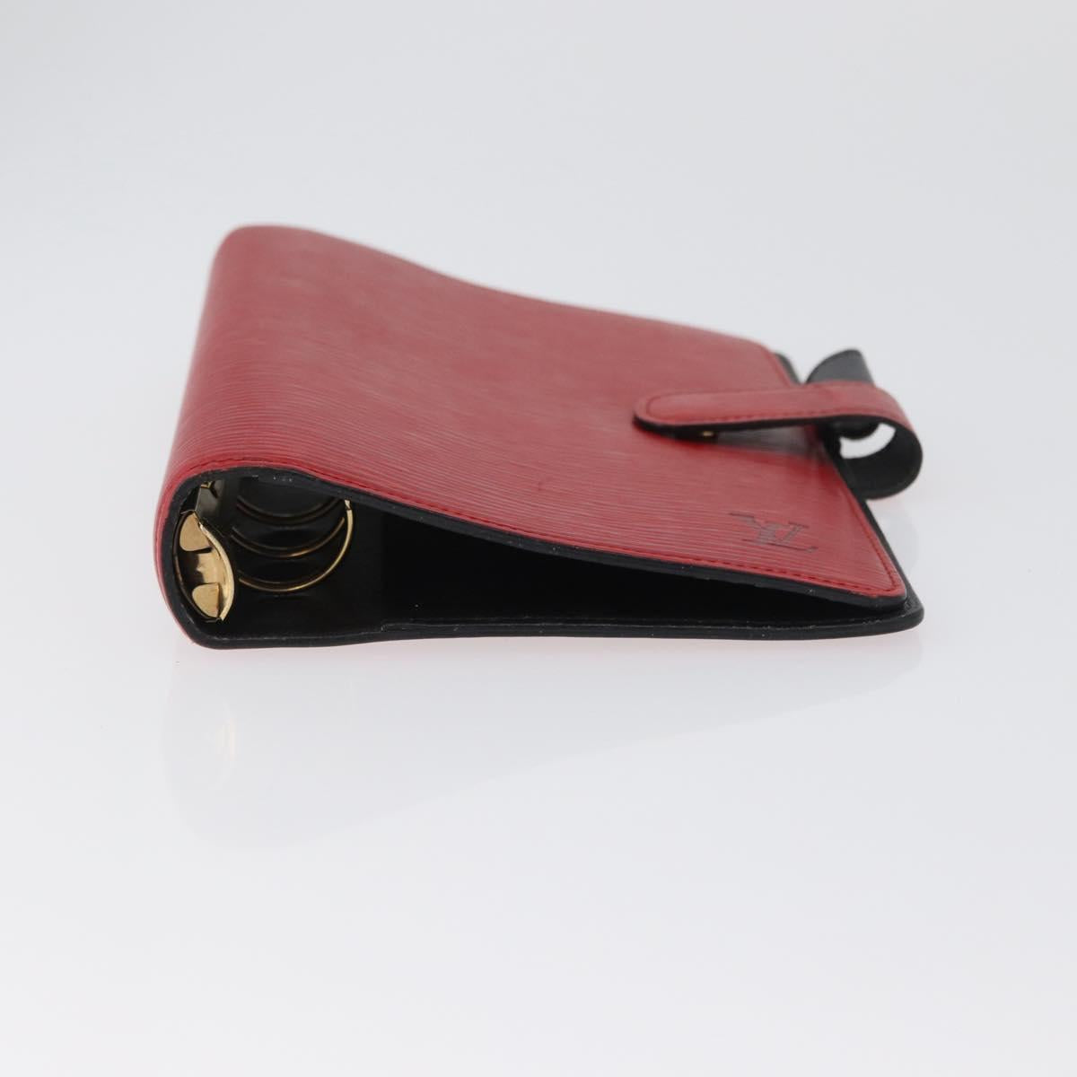 LOUIS VUITTON Epi Agenda MM Day Planner Cover Red R20047 LV Auth 172451