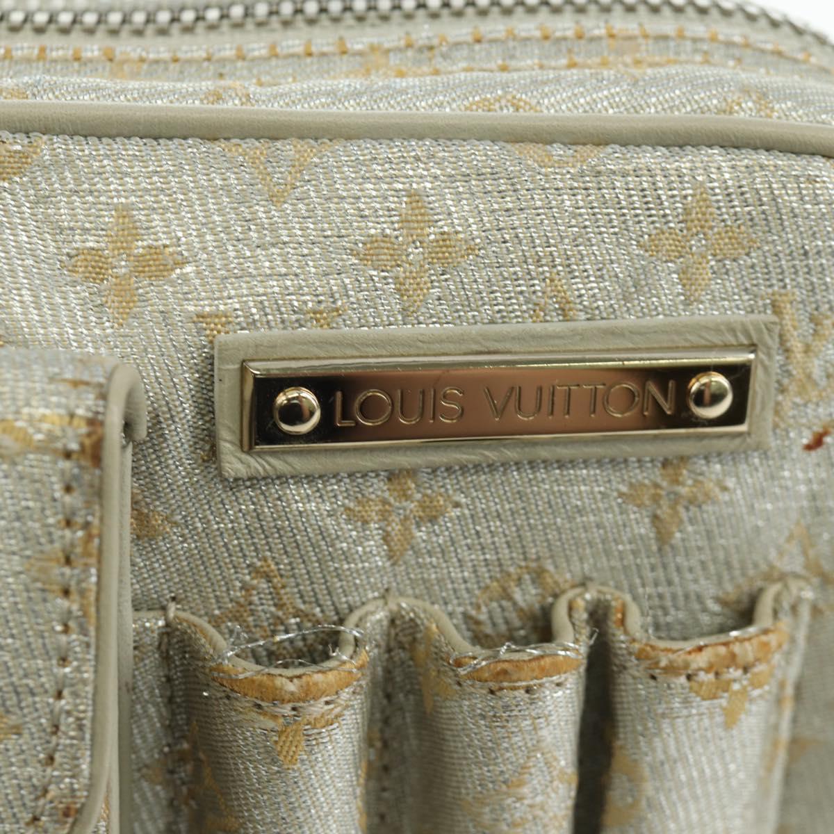 LOUIS VUITTON Monogram Shine Chain McKenna Bag Silver M92362 LV Auth 172477A