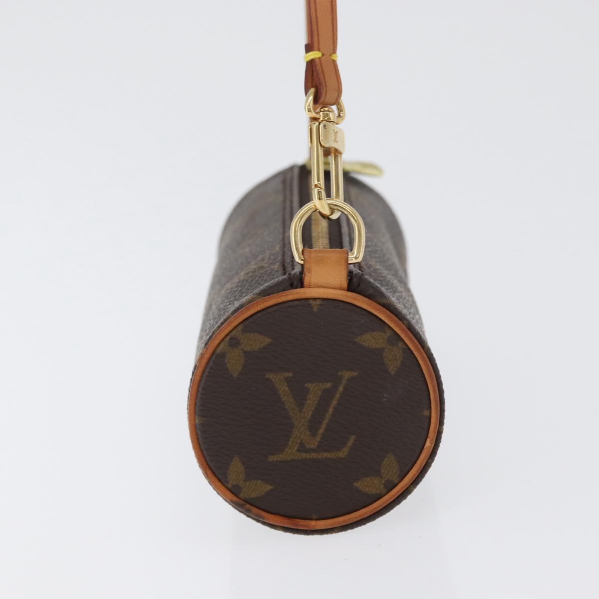 LOUIS VUITTON Monogram Papillon Pouch LV Auth 172495