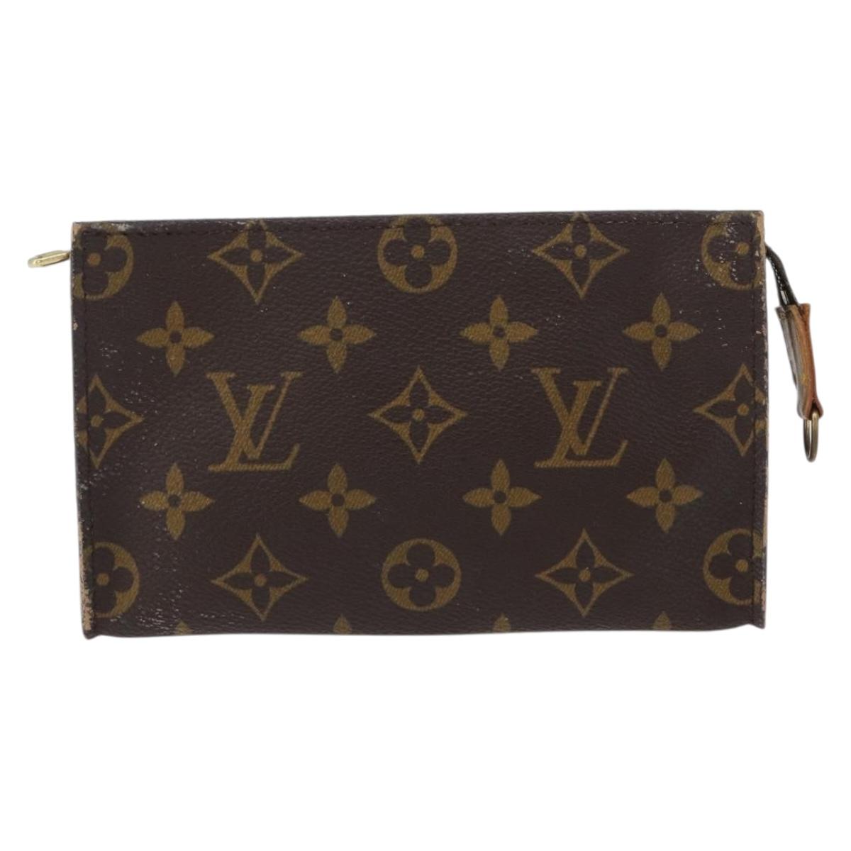 LOUIS VUITTON Monogram Bucket PM Accessory Pouch LV Auth 172498