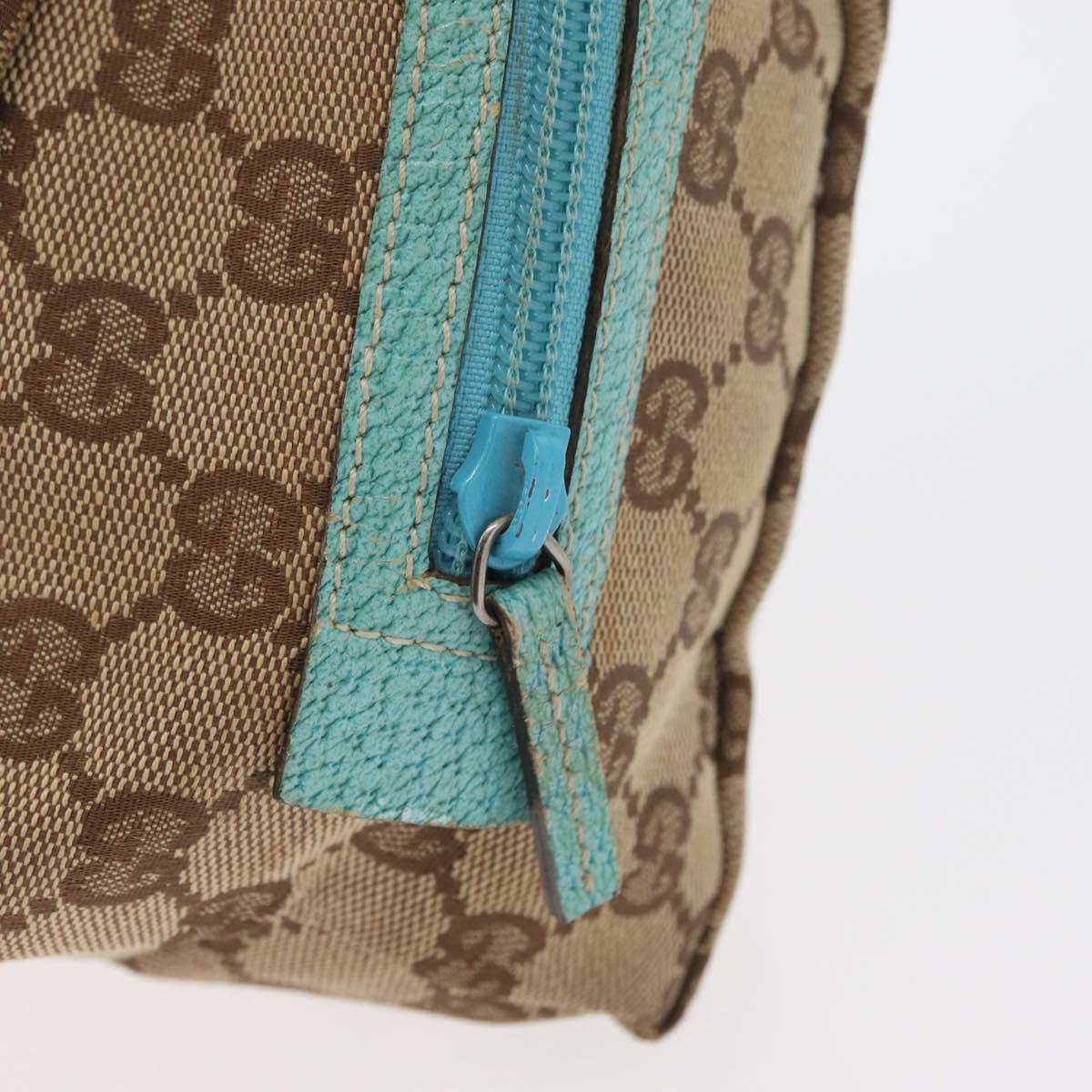 GUCCI GG Canvas Hand Bag Beige 124542 Auth 172530