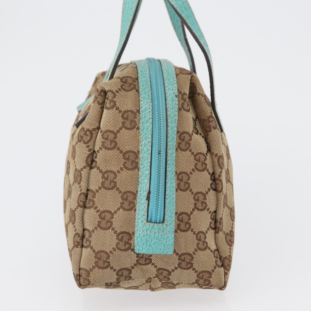GUCCI GG Canvas Hand Bag Beige 124542 Auth 172530