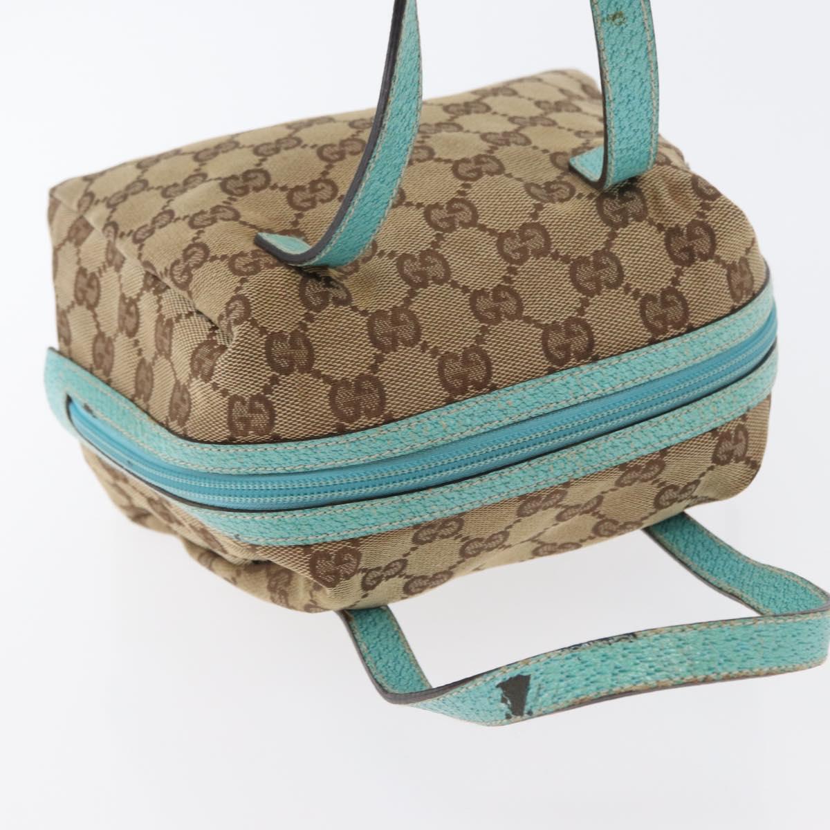 GUCCI GG Canvas Hand Bag Beige 124542 Auth 172530