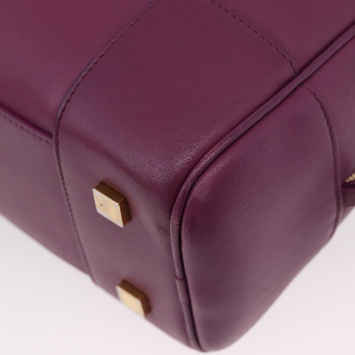 LOEWE Anagram Studio Ghibli Americana 28 Bag Leather 2way Purple Auth 172539SM