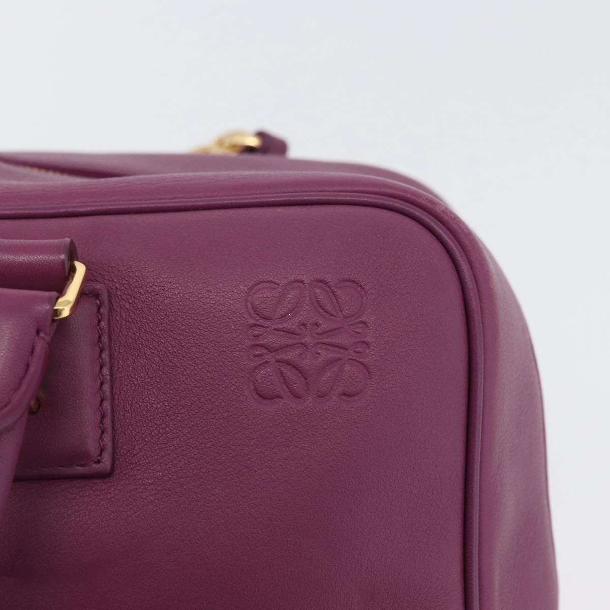 LOEWE Anagram Studio Ghibli Americana 28 Bag Leather 2way Purple Auth 172539SM