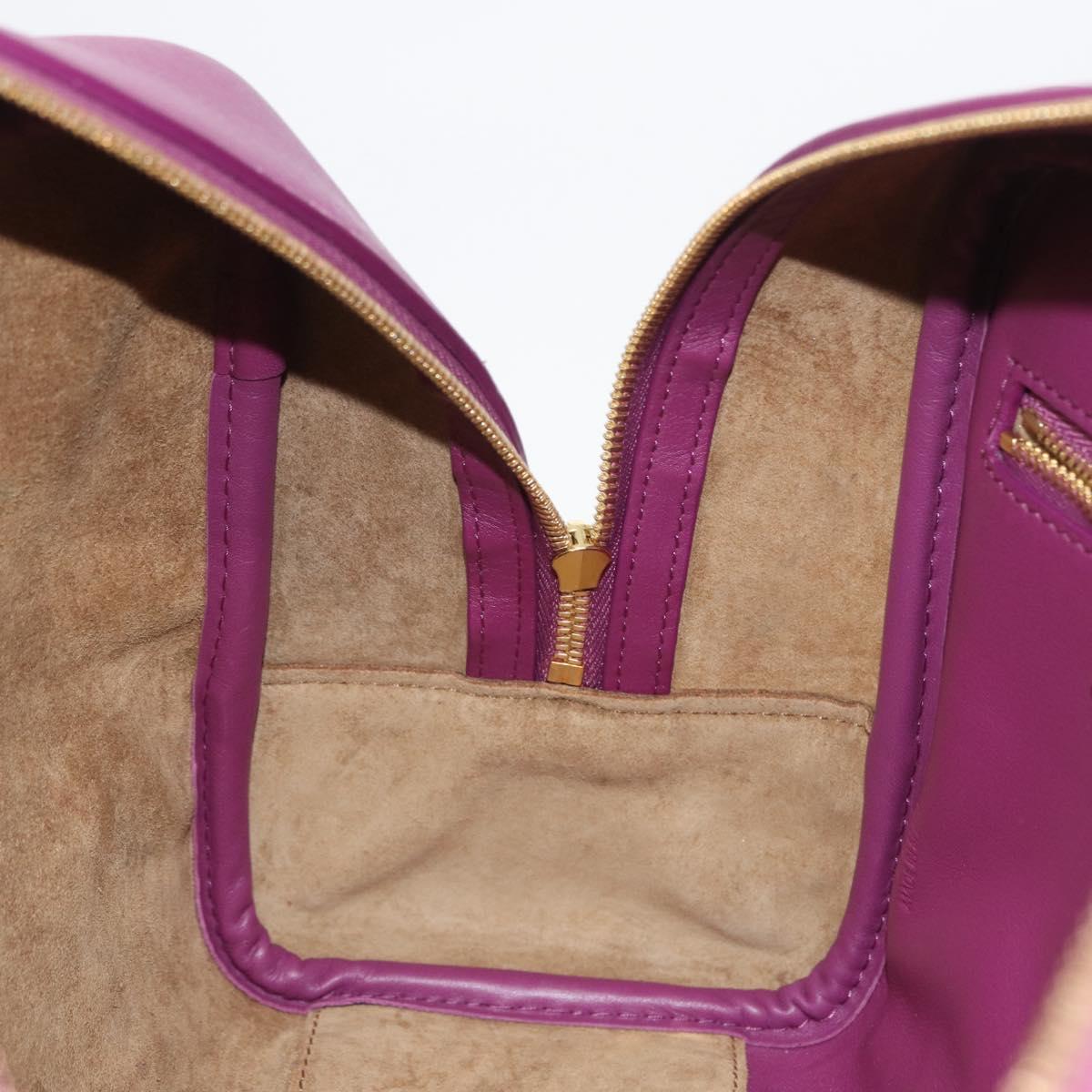 LOEWE Anagram Studio Ghibli Americana 28 Bag Leather 2way Purple Auth 172539SM