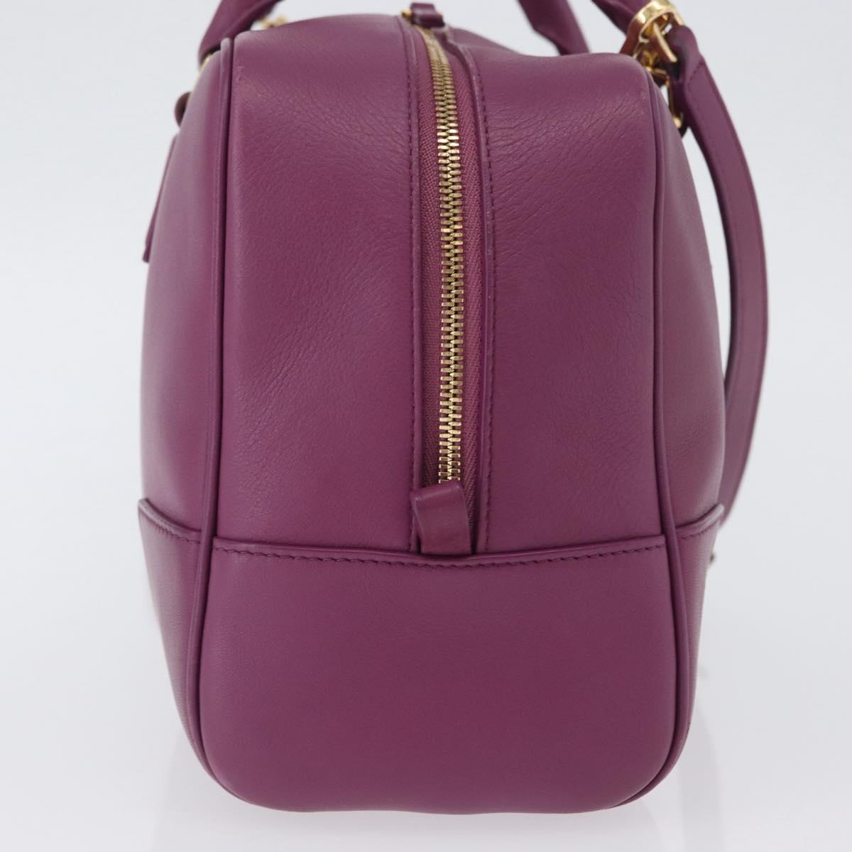 LOEWE Anagram Studio Ghibli Americana 28 Bag Leather 2way Purple Auth 172539SM
