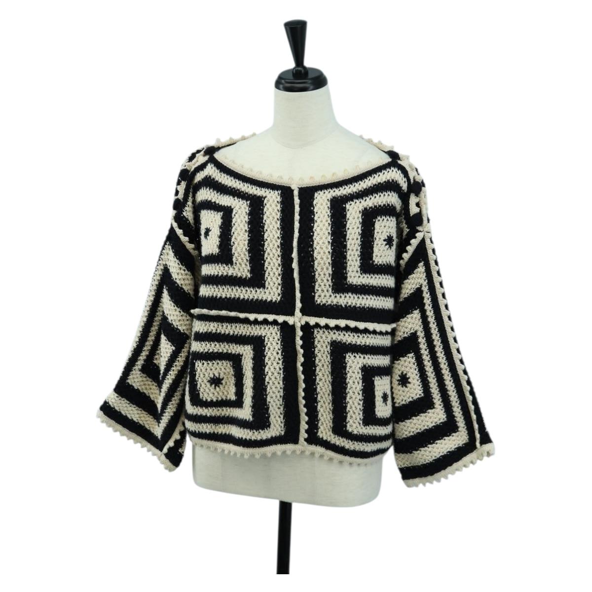 GUCCI Knit Tops Cotton White Auth 172546M