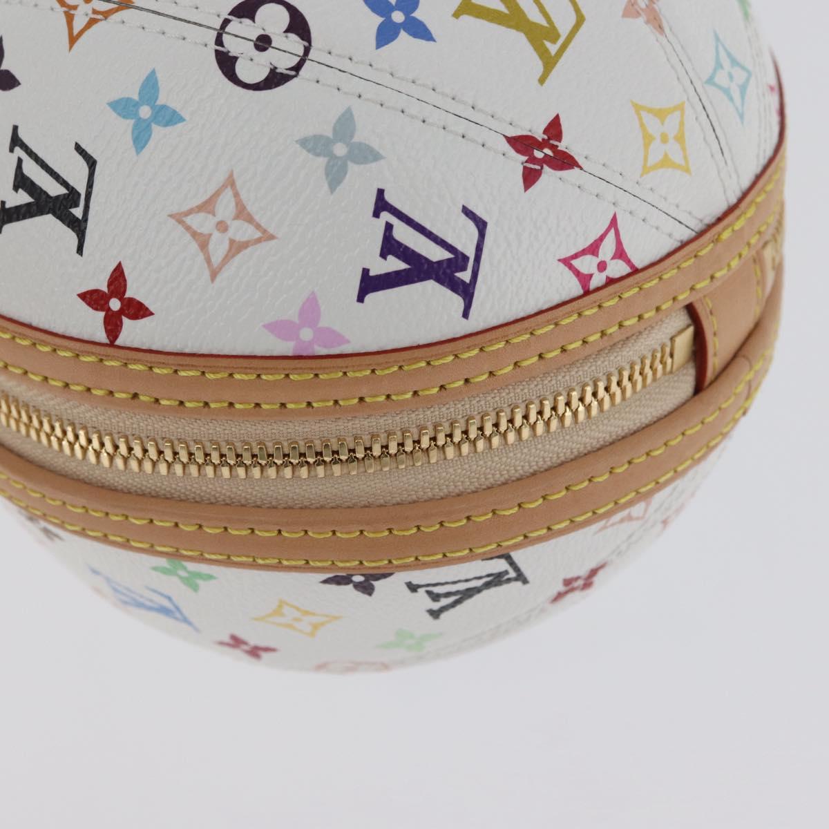 LOUIS VUITTON Monogram Multicolor LV x TM Rolling Bag White M13710 Auth 172562SM