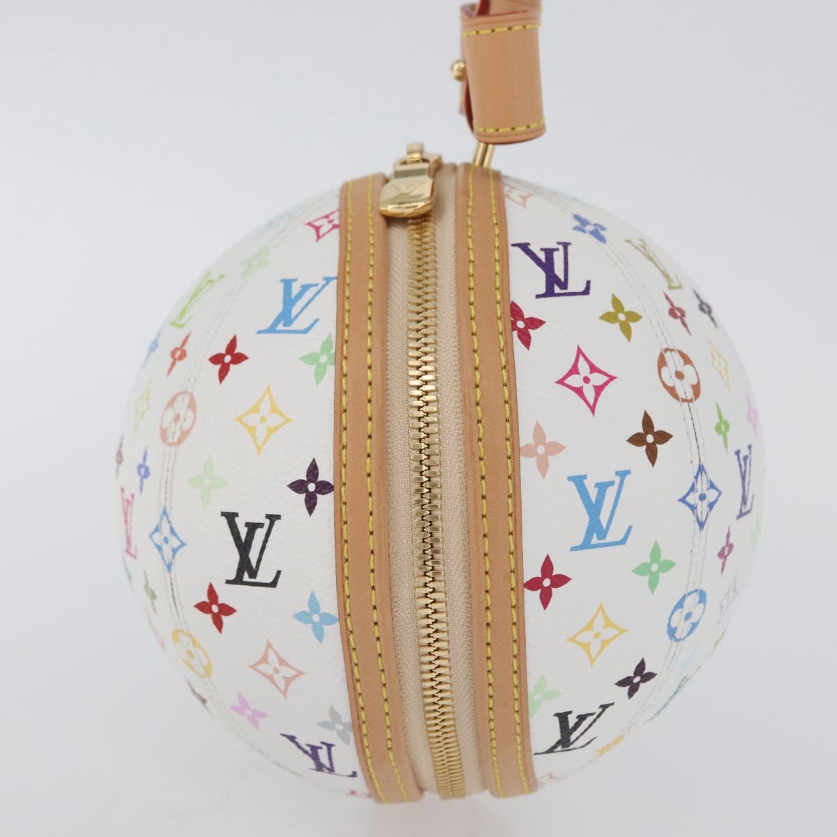 LOUIS VUITTON Monogram Multicolor LV x TM Rolling Bag White M13710 Auth 172562SM