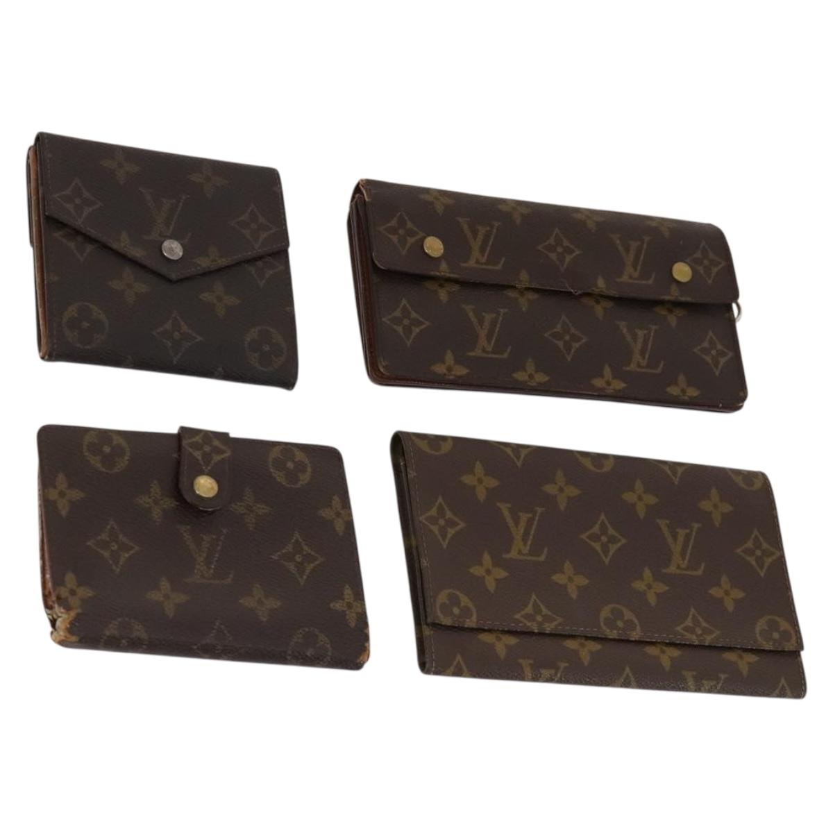 LOUIS VUITTON Monogram Wallet 4 Set LV Auth 172565