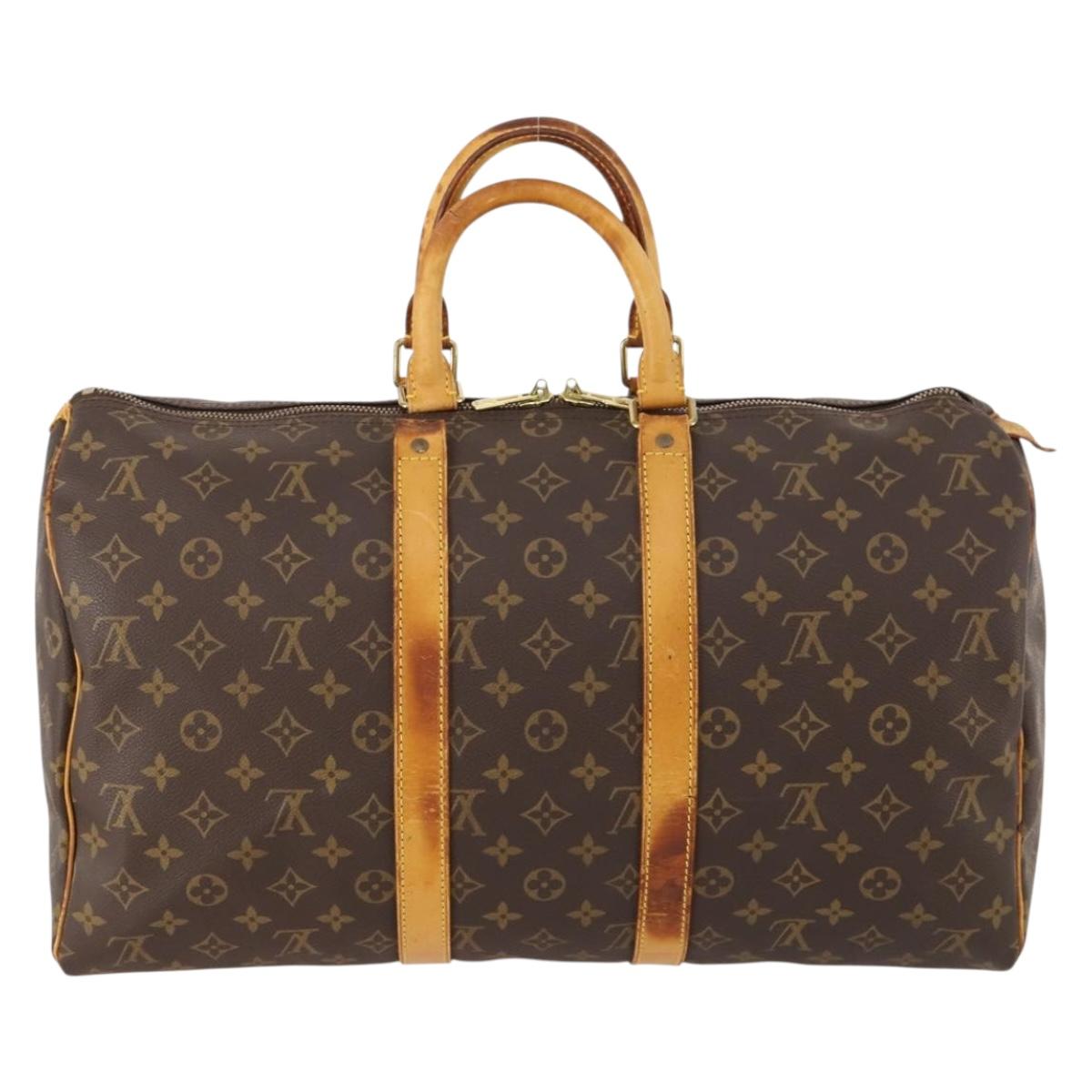 LOUIS VUITTON Monogram Keepall 45 Boston Bag M41428 LV Auth 172601
