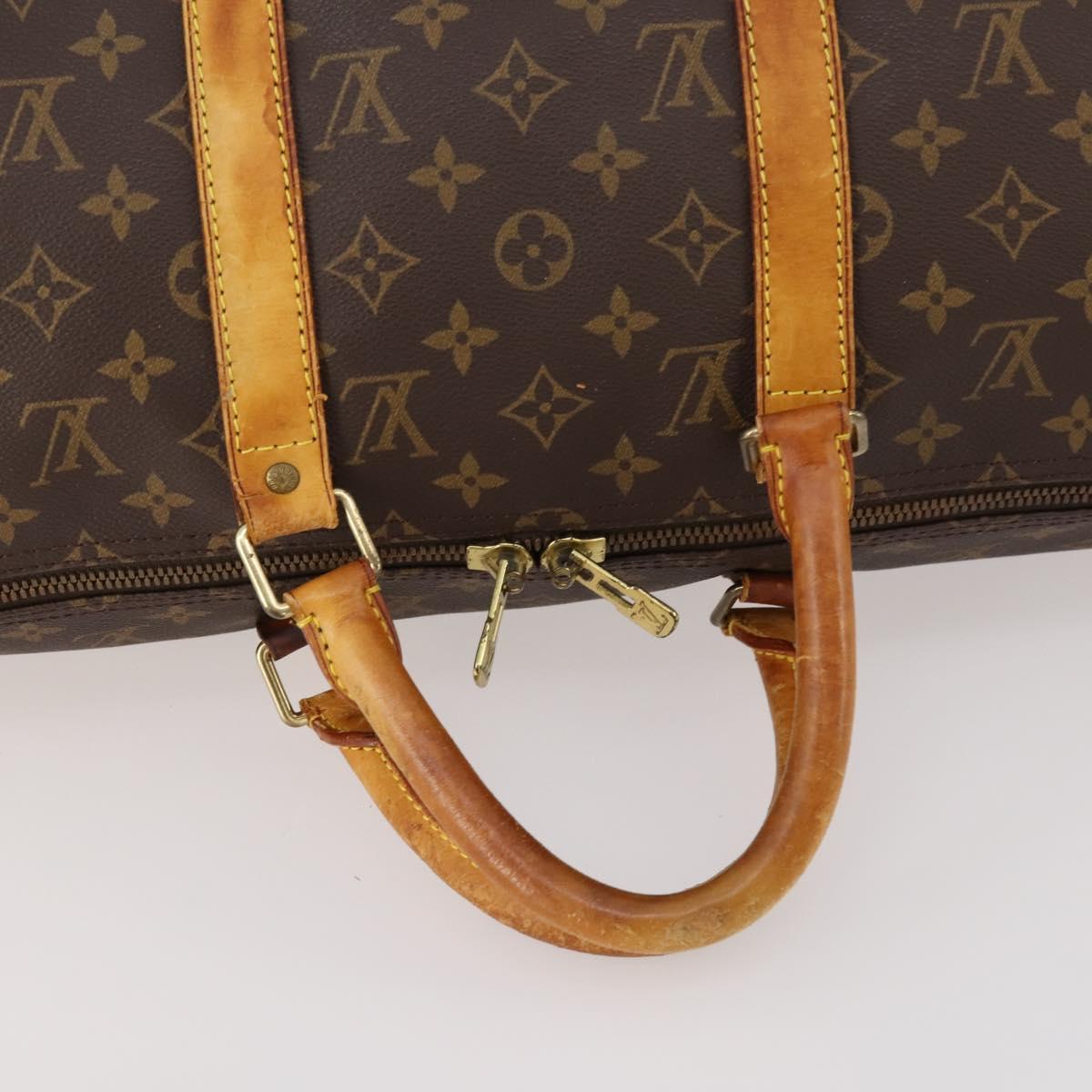 LOUIS VUITTON Monogram Keepall 50 Boston Bag M41426 LV Auth 172614