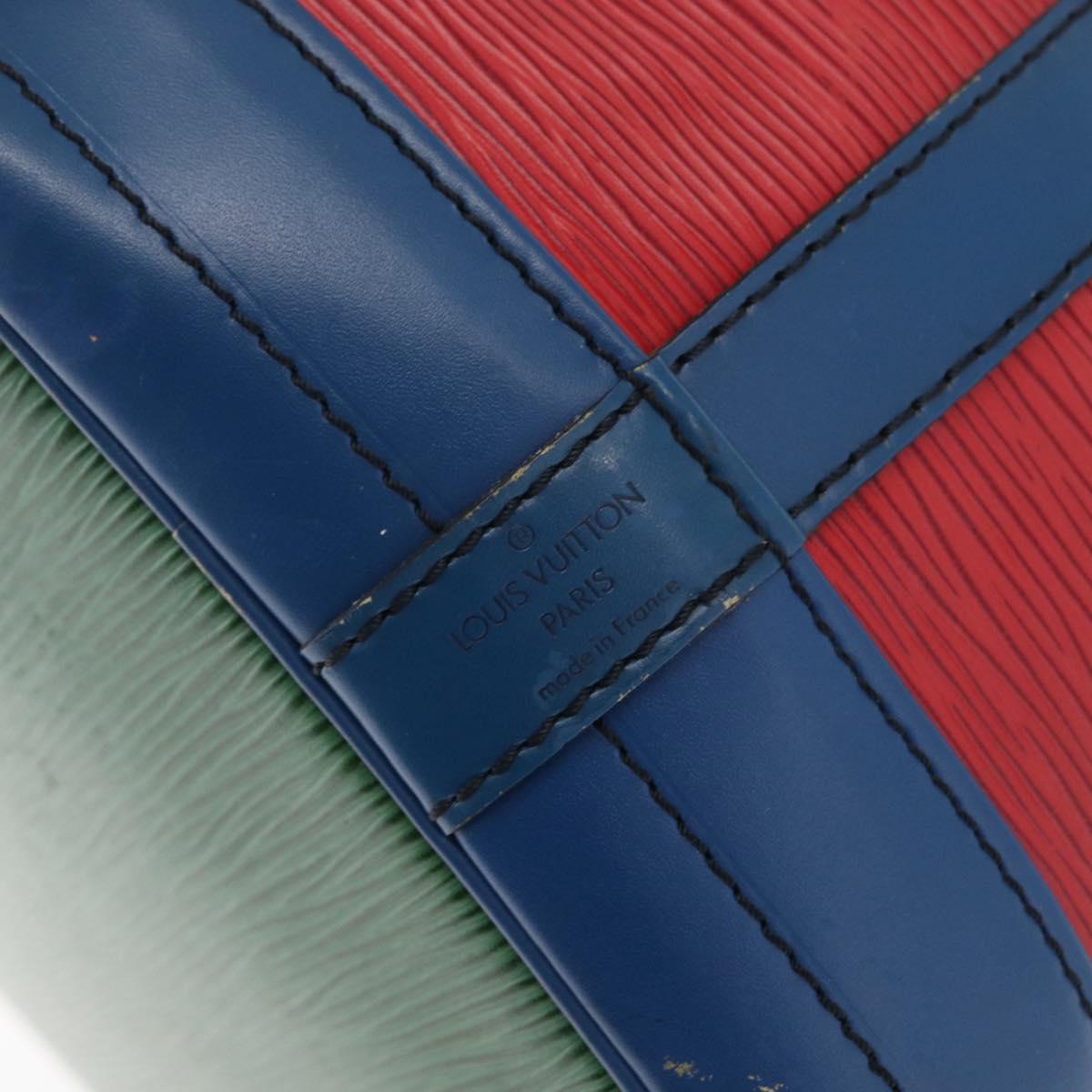 LOUIS VUITTON Epi Noe Shoulder Bag Tricolor Red Blue M44084 LV Auth 172622