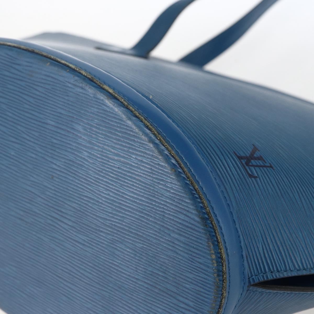 LOUIS VUITTON Epi Saint Jacques Shopping Shoulder Bag Blue M52275 LV Auth 172629