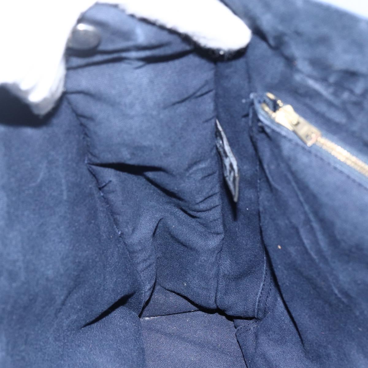 HERMES Fourre Tout MM Hand Bag Canvas Navy Auth 172631