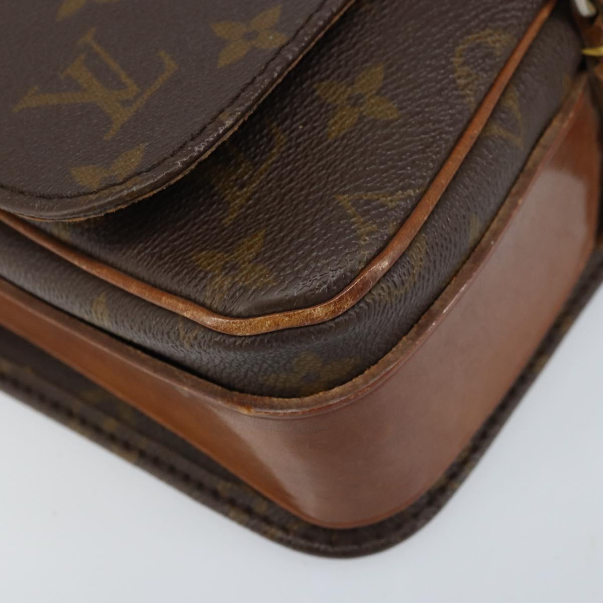 LOUIS VUITTON Monogram Cartouchiere MM Shoulder Bag M51253 LV Auth 172656