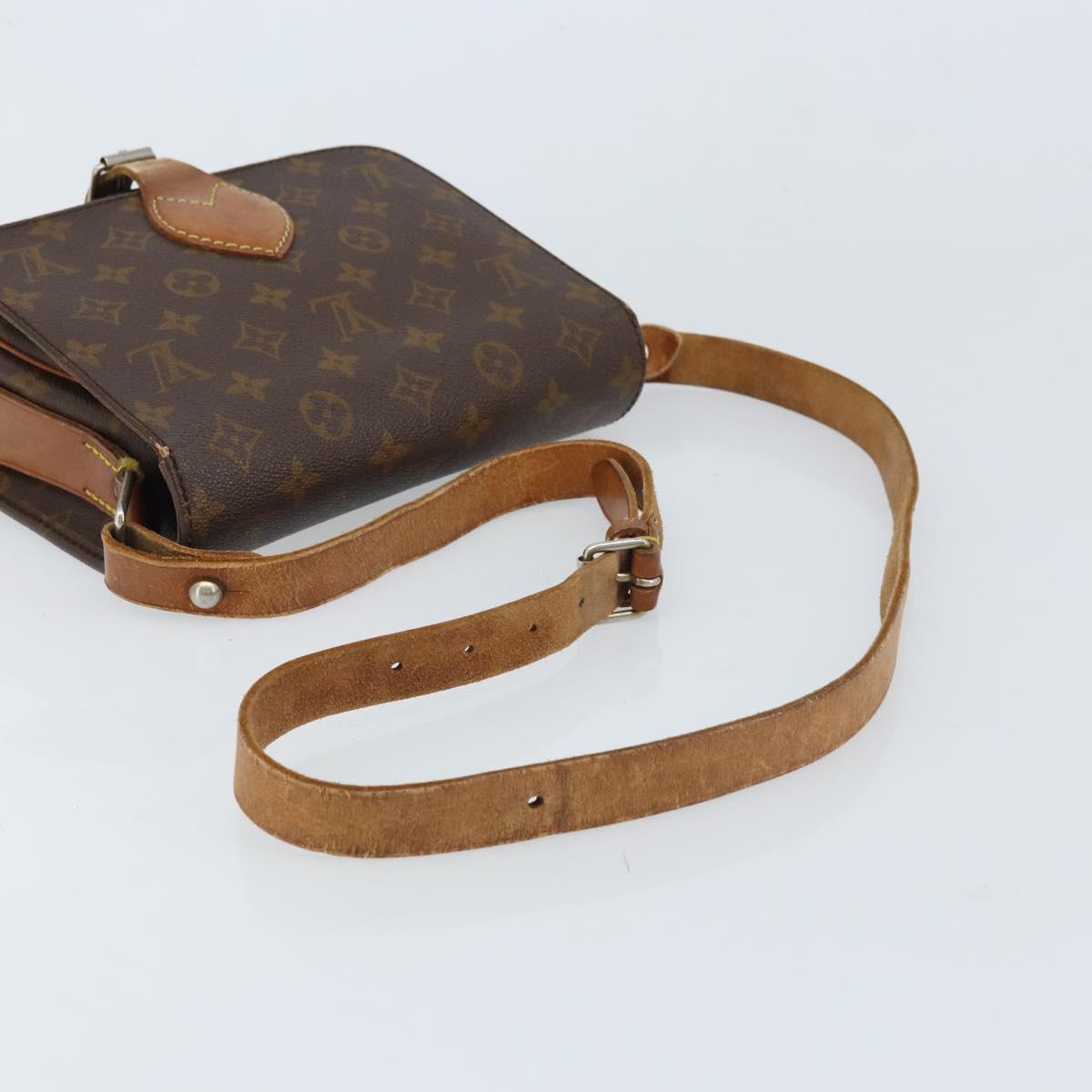 LOUIS VUITTON Monogram Cartouchiere MM Shoulder Bag M51253 LV Auth 172656