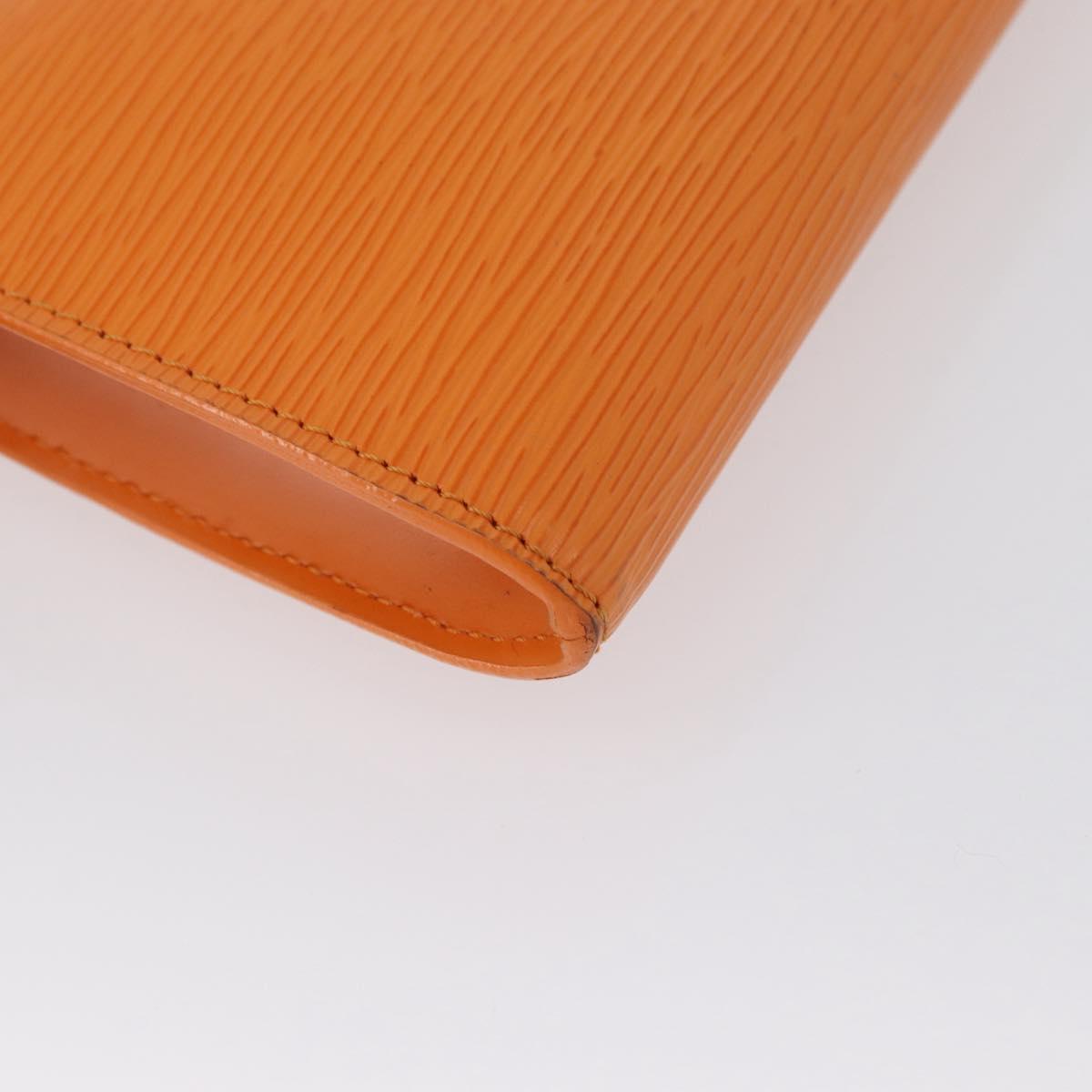 LOUIS VUITTON Epi Pochette Accessoires Pouch Orange Mandarin M5294H Auth 172673