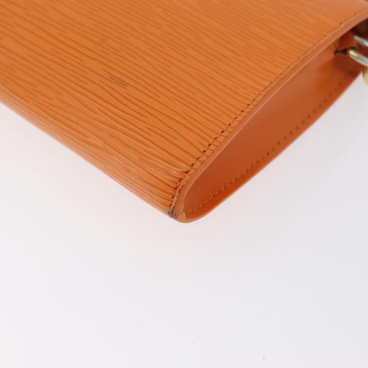 LOUIS VUITTON Epi Pochette Accessoires Pouch Orange Mandarin M5294H Auth 172673
