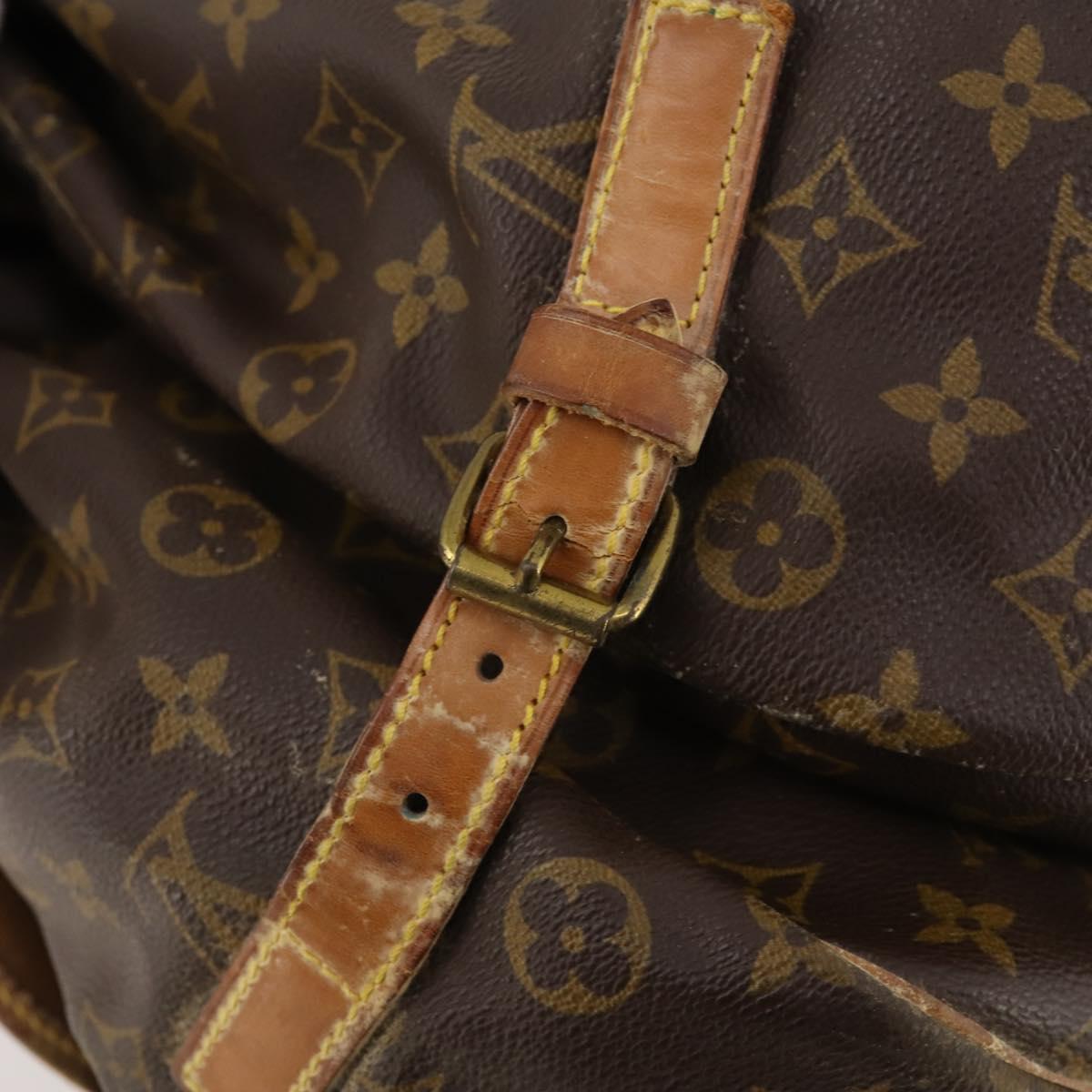 LOUIS VUITTON Monogram Saumur 35 Shoulder Bag M42254 LV Auth 172676