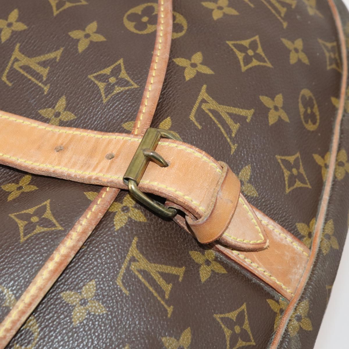 LOUIS VUITTON Monogram Saumur 35 Shoulder Bag M42254 LV Auth 172676