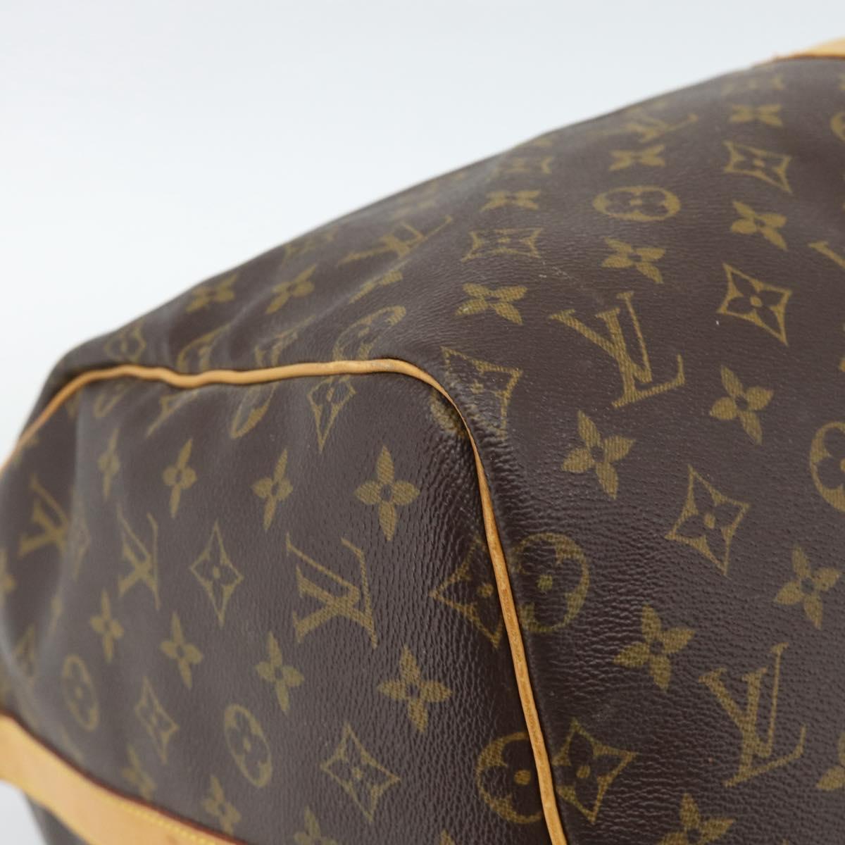 LOUIS VUITTON Monogram Keepall Bandouliere 55 Boston Bag M41414 LV Auth 172687