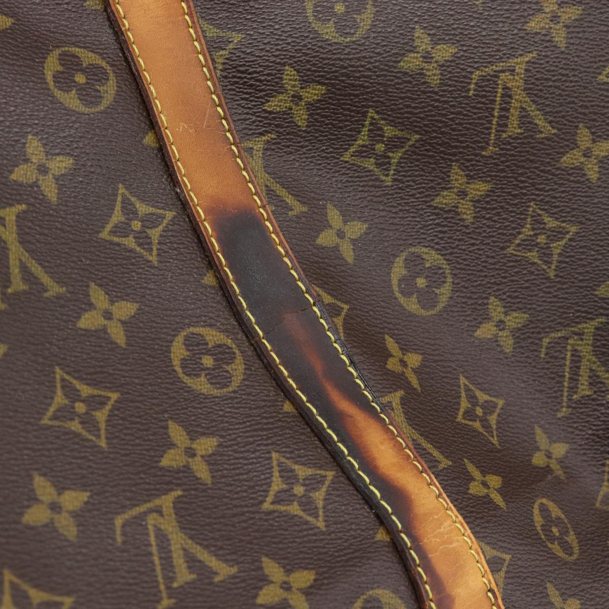 LOUIS VUITTON Monogram Keepall Bandouliere 55 Boston Bag M41414 LV Auth 172687