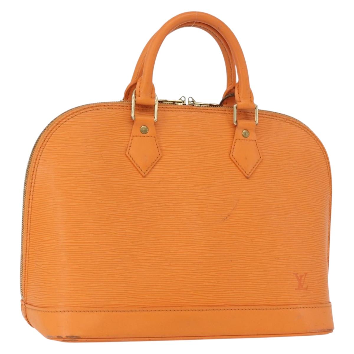 LOUIS VUITTON Epi Alma Hand Bag Orange Mandarin M5214H LV Auth 172701