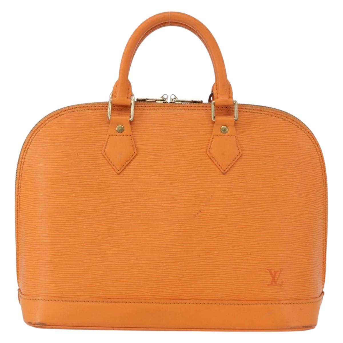 LOUIS VUITTON Epi Alma Hand Bag Orange Mandarin M5214H LV Auth 172701