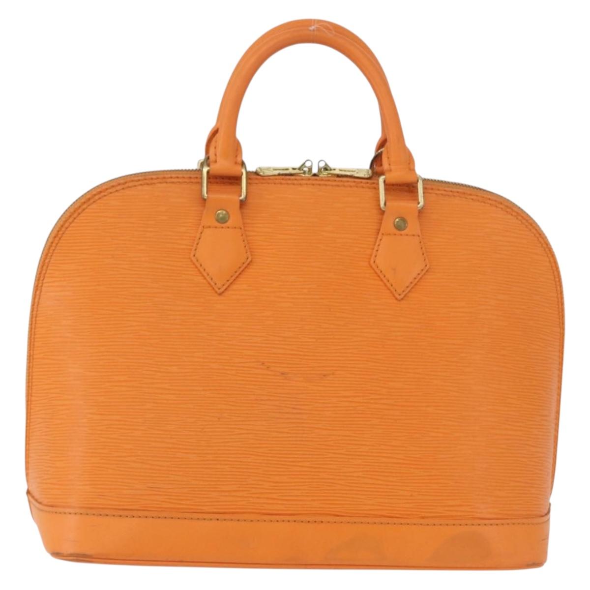 LOUIS VUITTON Epi Alma Hand Bag Orange Mandarin M5214H LV Auth 172701