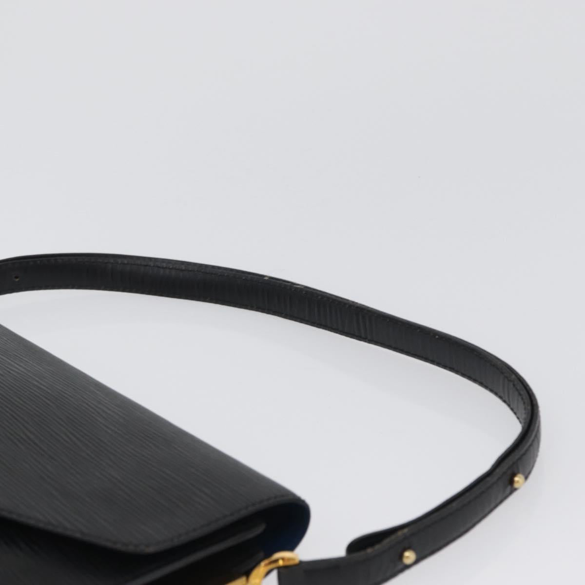 LOUIS VUITTON Epi Osh Shoulder Bag Black Blue M52445 LV Auth 172755