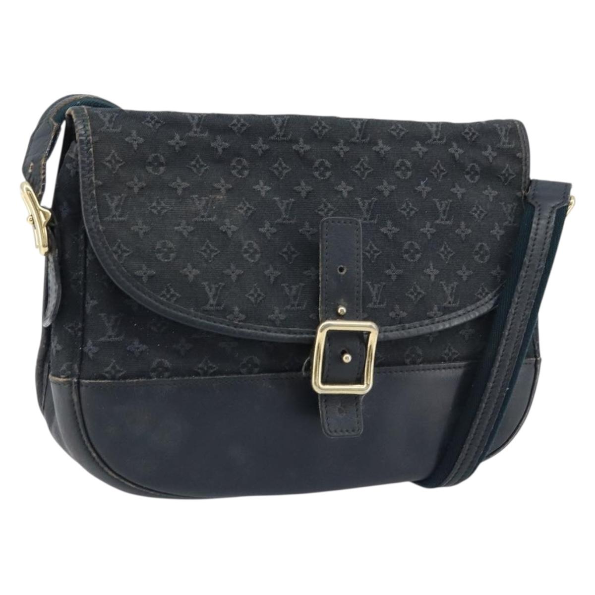 LOUIS VUITTON Monogram Mini Belanger Shoulder Bag Black M92672 LV Auth 172756