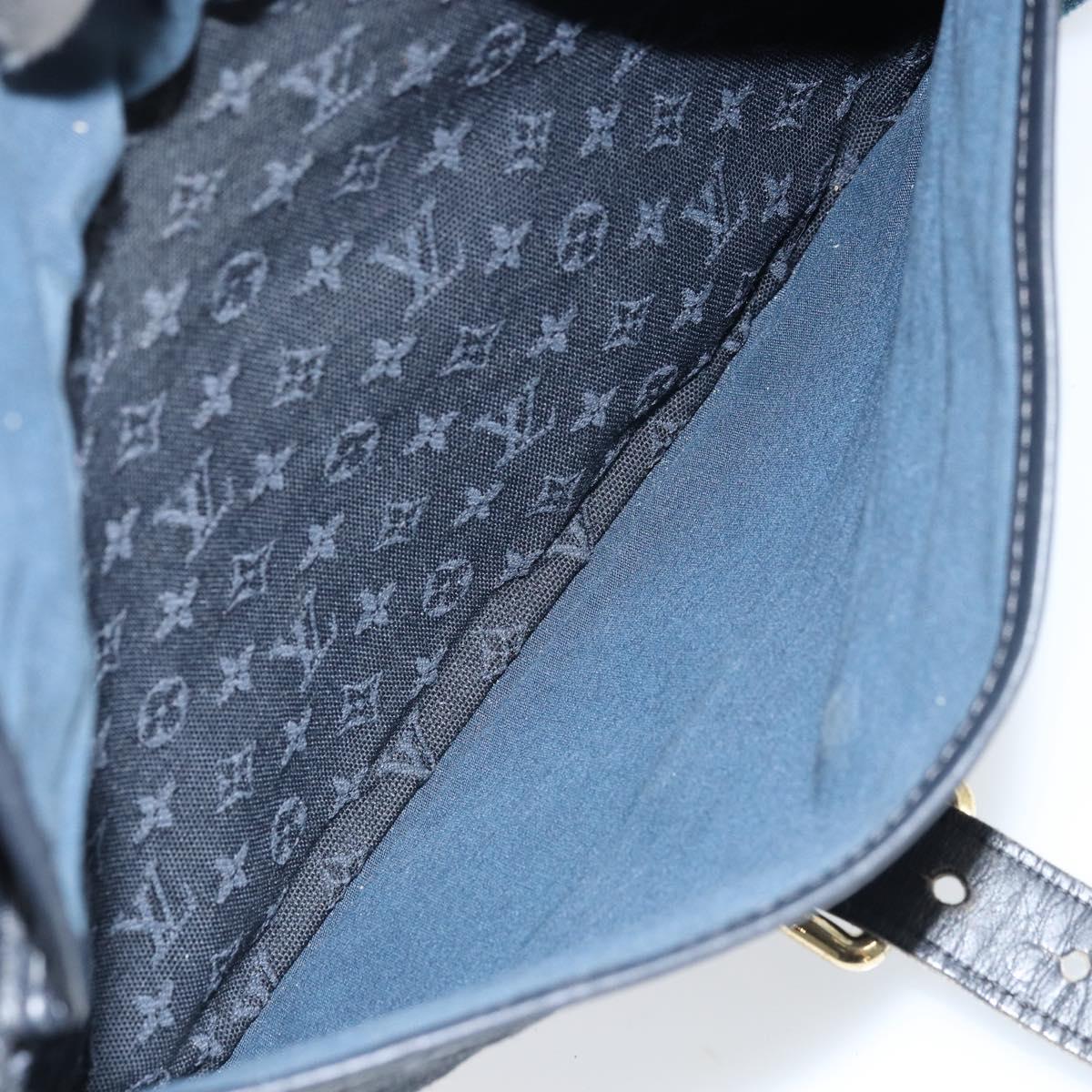 LOUIS VUITTON Monogram Mini Belanger Shoulder Bag Black M92672 LV Auth 172756